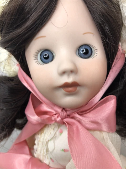 15” Pair Of Porcelain Marjorie Spangler Dolls Genevieve & Samantha Set Of 2 #O 8