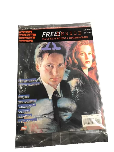 X-Files Magazine #1 Winter 1996 Still Sealed Promo Cards, Poster, Mini Comic