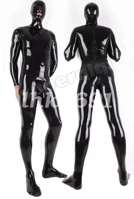 Tuta in gomma lattice nera completa catsuit cosplay sexy cosplay body S-XXL