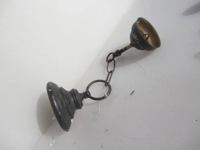 Vintage Brass Ceiling Light Hook Chandelier Shade Holder Hanger Old Antique