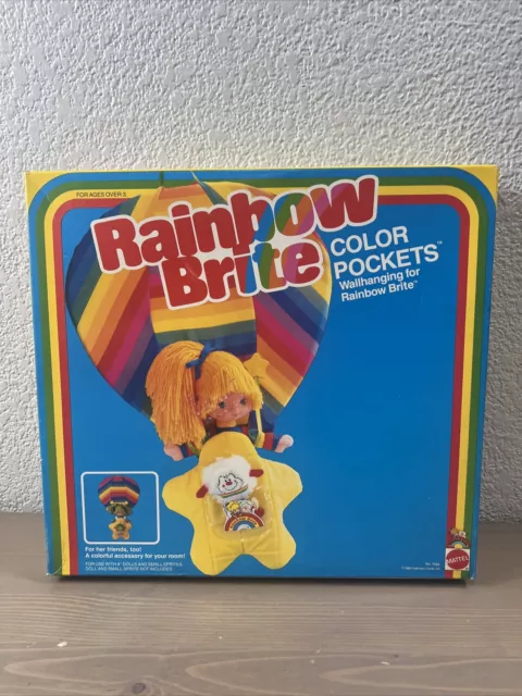 Bolsillos De Color Rainbow Brite Iridella Mattel Sello Vintage 1983 Nuevos En Caja
