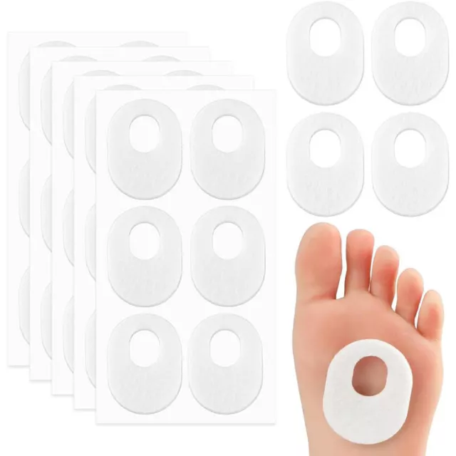 30x Corn Cushion Pads Reducing Rubbing Relief Callus Toe Protectors Corn