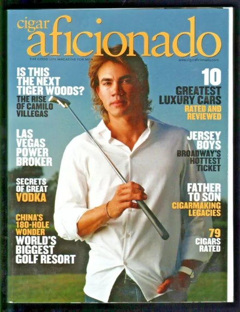 2006 July / August Cigar Aficionado - Columbian Golf Phenomenon Camilo Villegas