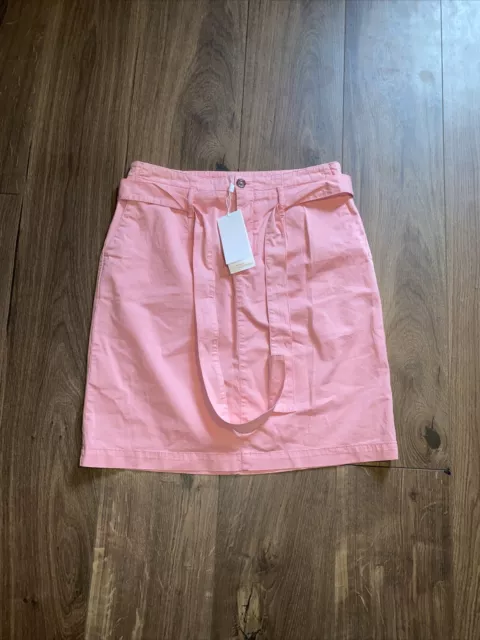 Hugo Boss Chino Skirt Pink Womens Size 10 BRAND NEW