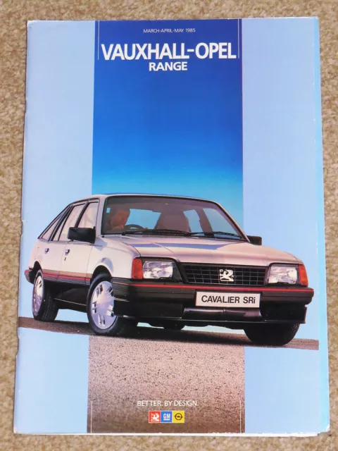 1985 VAUXHALL-OPEL Sales Brochure inc Nova SR Astra GTE Manta 400 Cavalier Monza