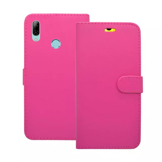 Pour Huawei P-Smart 2019 Étui Portefeuille Flip Stand En Cuir PU Carte Pochette 3