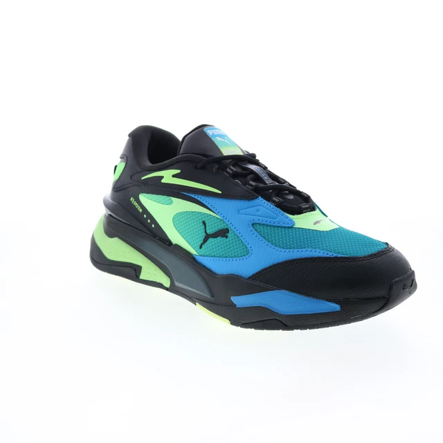 Puma RS-Fast Ls baskets pour hommes en cuir bleu