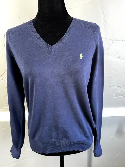 Ralph Lauren Golf Women's Size M Navy Blue Knit Sweater