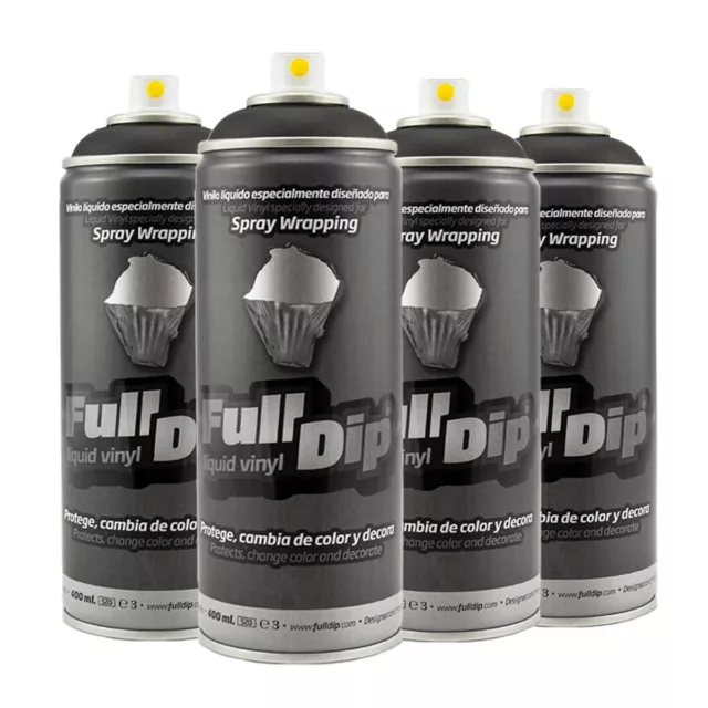 Full Dip Pack Sprays Negro (Elegir Mate O Brillo) | Llantas Hasta 19 Pulgadas