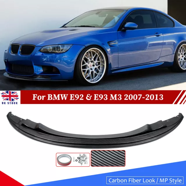 For BMW 3 Series E92 E93 M3 2007-13 Carbon Look M Performance Front Splitter Lip