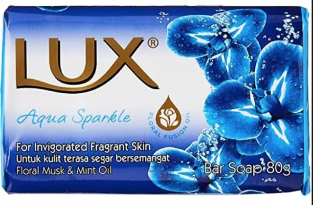 Lux Velvet Touch, Soft Touch, Aqua Funkeln Seifenriegel, - jeweils 6x80g 3