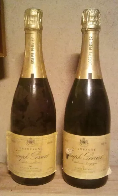 Bouteille de vieux Champagne Demi Sec Joseph PERRIER Présumé années 70