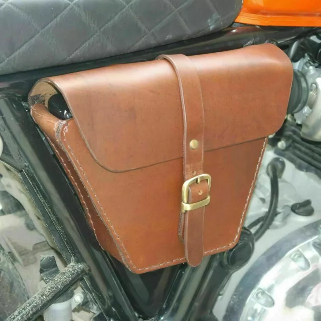 Originale Marroncino Colore Pelle Strumento Scatola Per Reale Enfield Gt Europeo