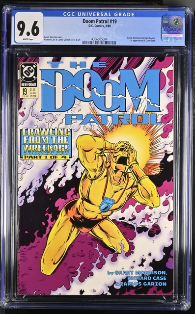 Doom Patrol #19 CGC 9.6 White pages - 1st Crazy Jane & Grant Morrison Era Begins