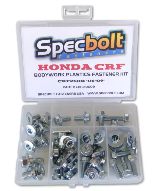 Honda CRF250R Full Bodywork & Plastics Body Bolt Kit '06-'09 Specbolt CRF