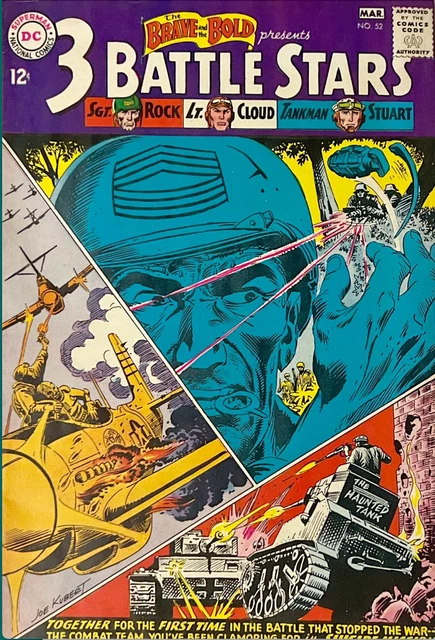 The Brave and The Bold #52, DC Comics 1964 1st 3 Battle Stars