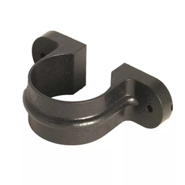 Floplast RC4CI 68mm Round Downpipe - Pipe Clip With Fixing Lugs - Faux Cast Iron