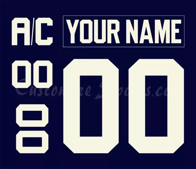 Vancouver Canucks Customized Number Kit for 2022 Reverse Retro Uniform