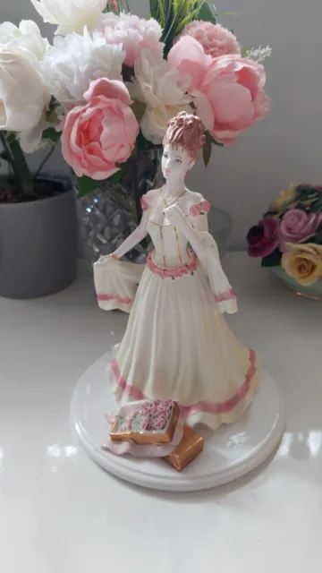 Coalport Ltd Ed Figurine- I'll Never Forget You-Pink Carnations 2