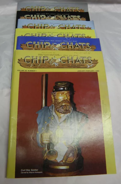 Revistas De Talla En Madera Chip Chats 1992 Año Completo