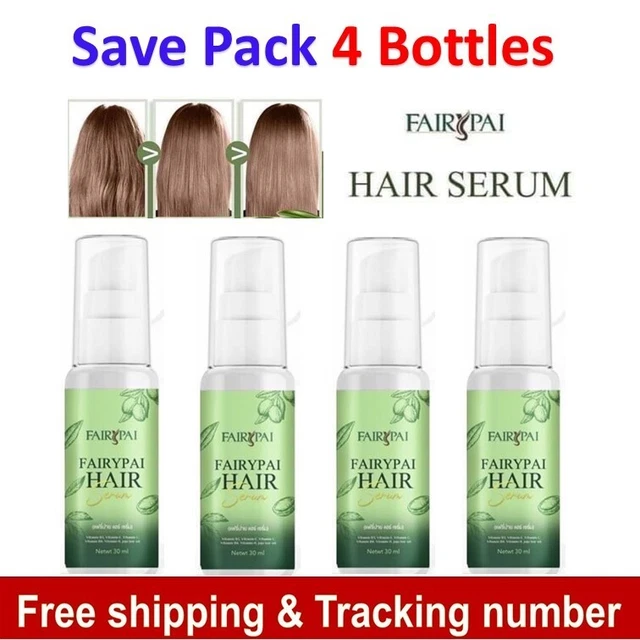 4x30 ml suero capilar Fairypai crecimiento más largo reducir la pérdida de cabello nutritivo natural