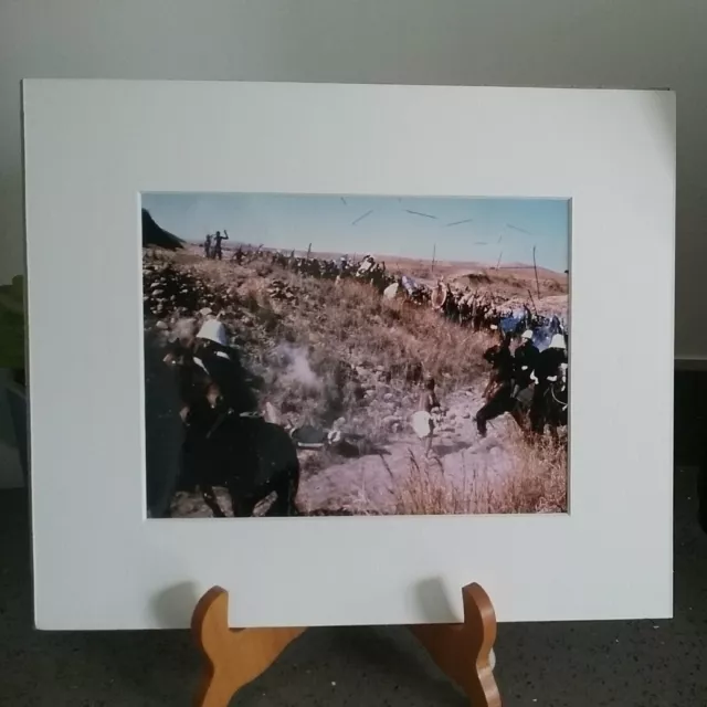 Framed 8 x 6 colour photo of a battle scene from the film Zulu Dawn (4)