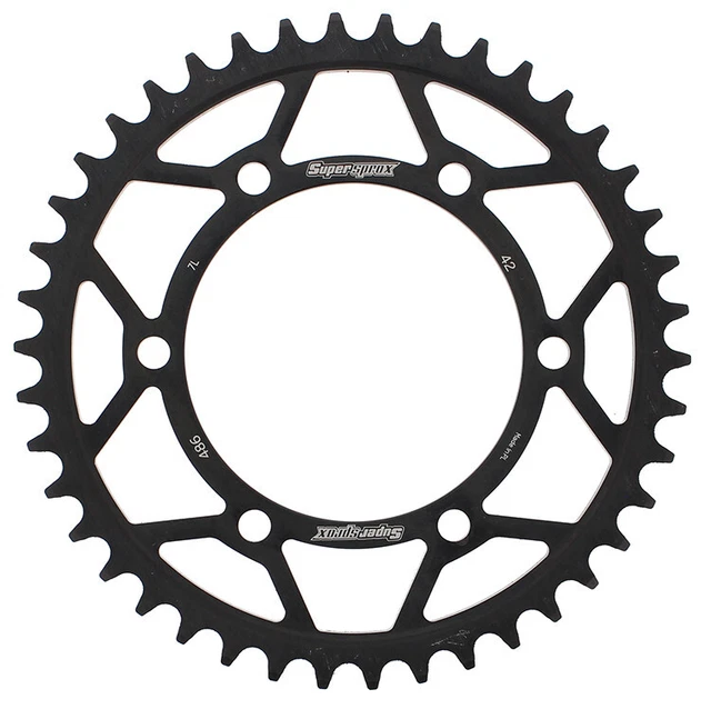 Supersprox Rear Steel Sprocket 42T Black RFE-486-42-BLK