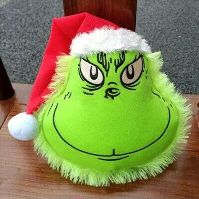 THE GRINCH CHRISTMAS Tree Toppers Plush Grinch Head Ornaments Holder