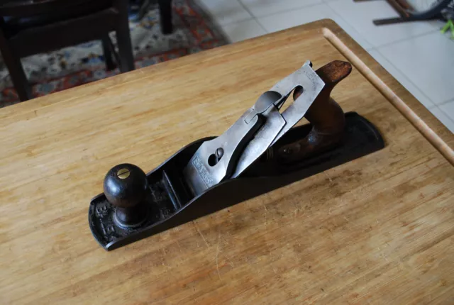 Antique Stanley Bailey No 5 Wood Plane * Flat Sole*