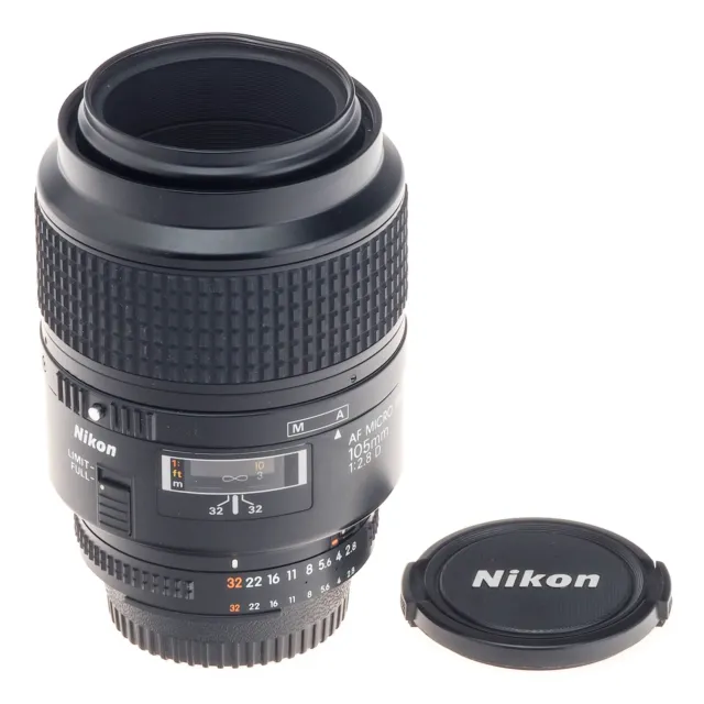 Nikon Nikkor AF 105mm F2.8 D Micro Telephoto Autofocus Prime Macro Lens 1988