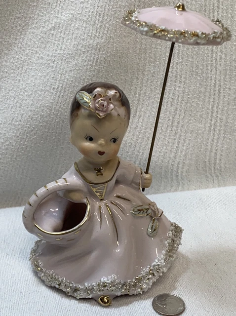 Disneyland Vintage Ruggles China and Gift Shop Figurine with Umbrella. 