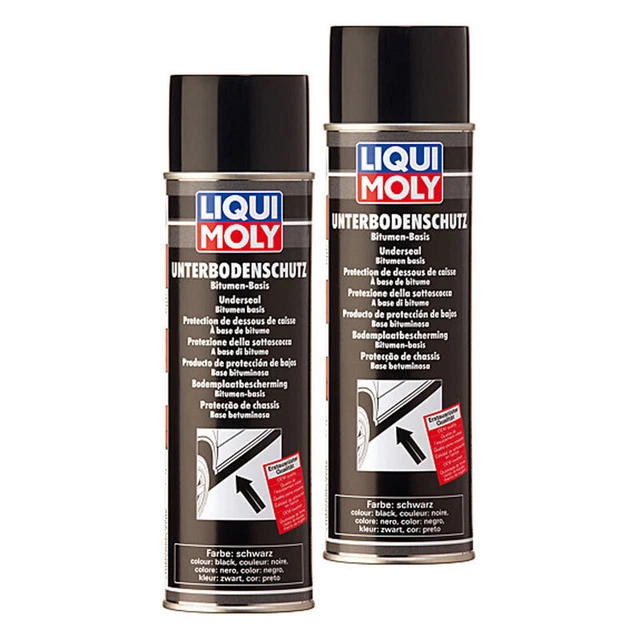 LIQUI MOLY Unterbodenschutz Spray Bitumen schwarz 500ml 2x