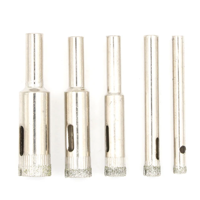 5pcs Diamond Hole Saw Drill Bits for Tile Ceramic Cutter Glass C 5-12mm.-lm