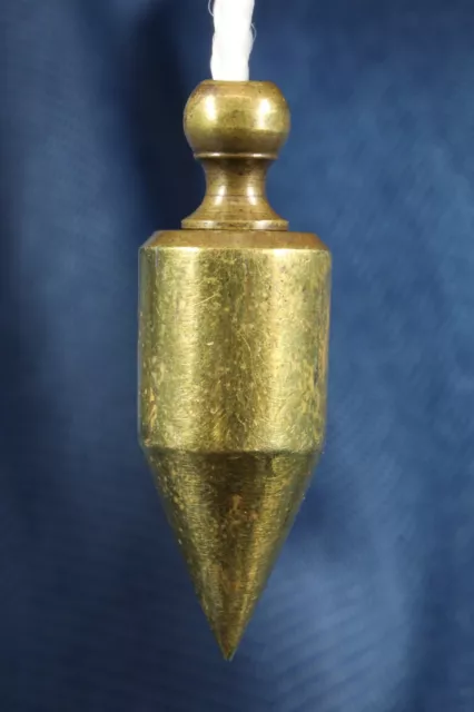 Plomada perico bronce. Cabeza roscada. Miniatura. Bronze perico plumb bob.