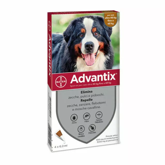 Advantix Spot-On per Cani da 40-60 kg ***12 PIPETTE*** - SCADENZA 06-2024