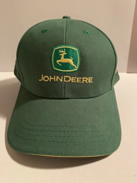 John Deere Tractor Reynolds Farm Equipment Embroidered Adjustable Green Cap Hat