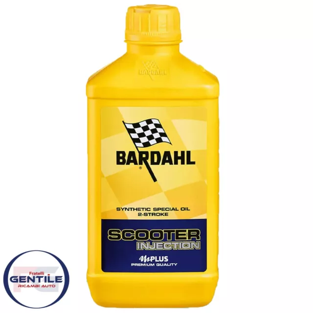 Bardahl Scooter Injection Oil 2 Times 2T Car Miscelante 100% Synthetic 1 Liter