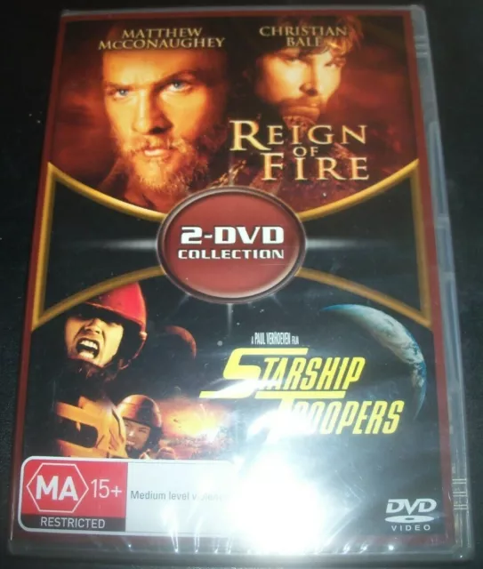 Reign of Fire + Starship Troopers (Australia Region 4) DVD – New