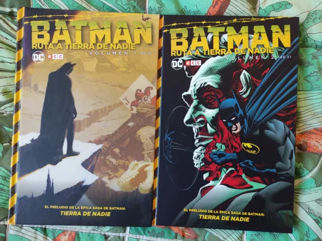 Colección completa cómics DC BATMAN RUTA A TIERRA DE NADIE. 2 tomos ECC