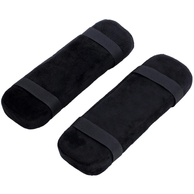 Almohada de codo silla de oficina reposabrazos almohadillas acolchado cojín espuma viscoelástica negra