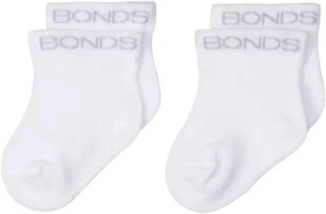 Bonds Baby Classic Bootee Socks - 2 Pack