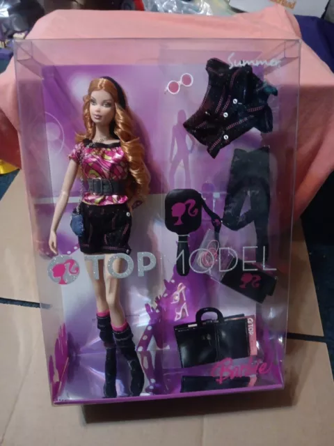 Barbie Top Model Muse Red Hair Summer Doll Mattel M3233 NRFB Rare Barbie