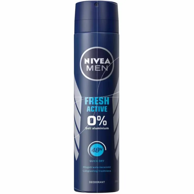 Nivea men - Déodorant Fresh active 0% aluminium 48h - 200ml