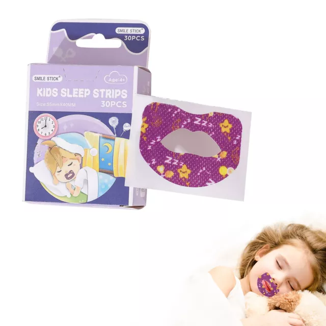 30 pz/scatola adesivi antirussamento per bambini sonno notturno labbra naso respirazione
