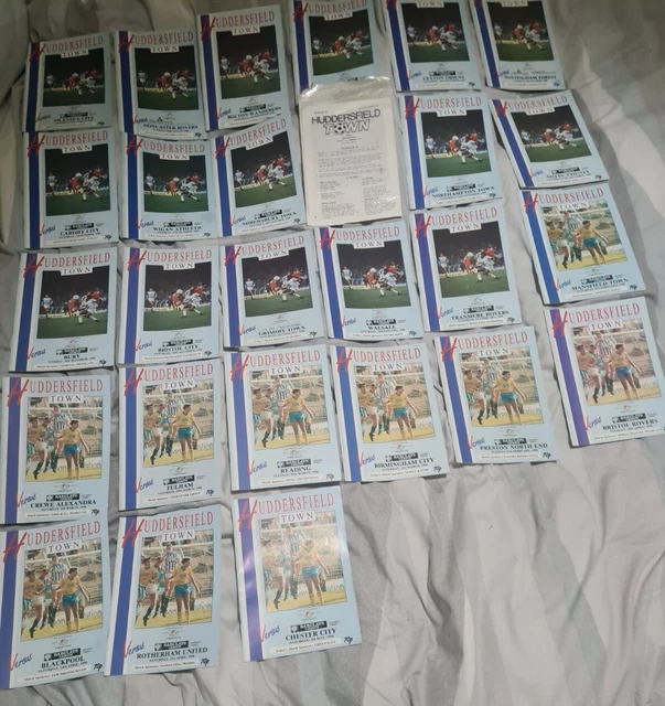 HUDDERSFIELD TOWN 19891990 Full Season League, Fa, Littlewoods And