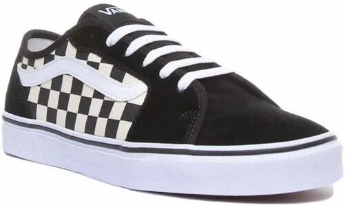 VANS Filmore - Decon Lacet Cupsole Checkred en Noir Blanc Taille UK 3 - 8