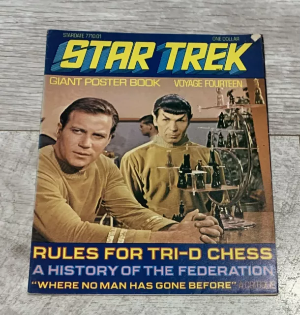 Star Trek Giant Poster Book UK Edition Voyage Fourteen 1970s
