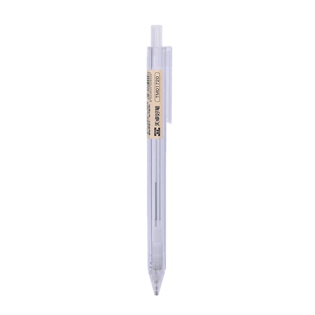 0.5mm Plastic Mechanical Pencil Transparent Automatic Pencil Kids Stationer_tu
