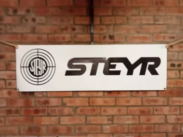 Steyr tractor    large pvc WORK SHOP BANNER garage   show banner