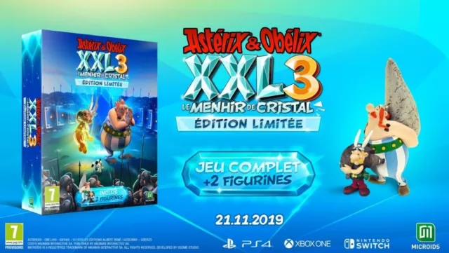 Asterix & Obelix Xxl 3 Et Le Menhir De Cristal Collector Edition Ps4 Fr New